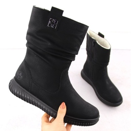 Rieker 74283-00 botines aislantes con cremallera, negro 1
