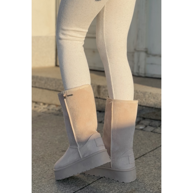 Botas de nieve plataforma alta Big Star OO274894 Beige claro 2