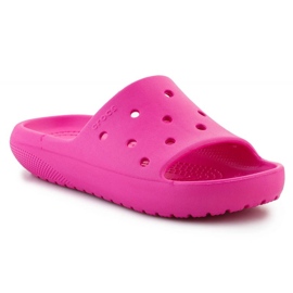 Chanclas Crocs Classic Slide V2 Niños 209422-6UB rosado 2