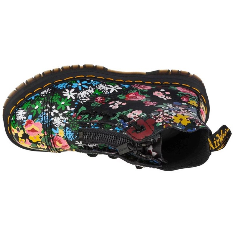 Dr. Martens doctor zapatos Martens Sinclair Bex Floral Mash Up DM27128001 con flores negro 2