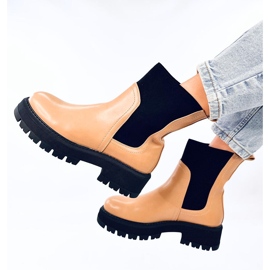 Botas Chelsea altas beige 5