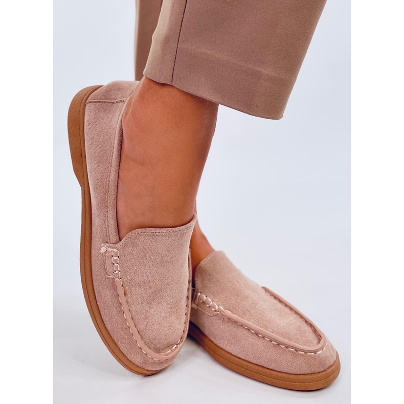 Mocasines de mujer suaves. beige 1