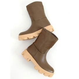 Botas de mujer con pala recta Verde 1 Botas de mujer con pala recta Verde 1