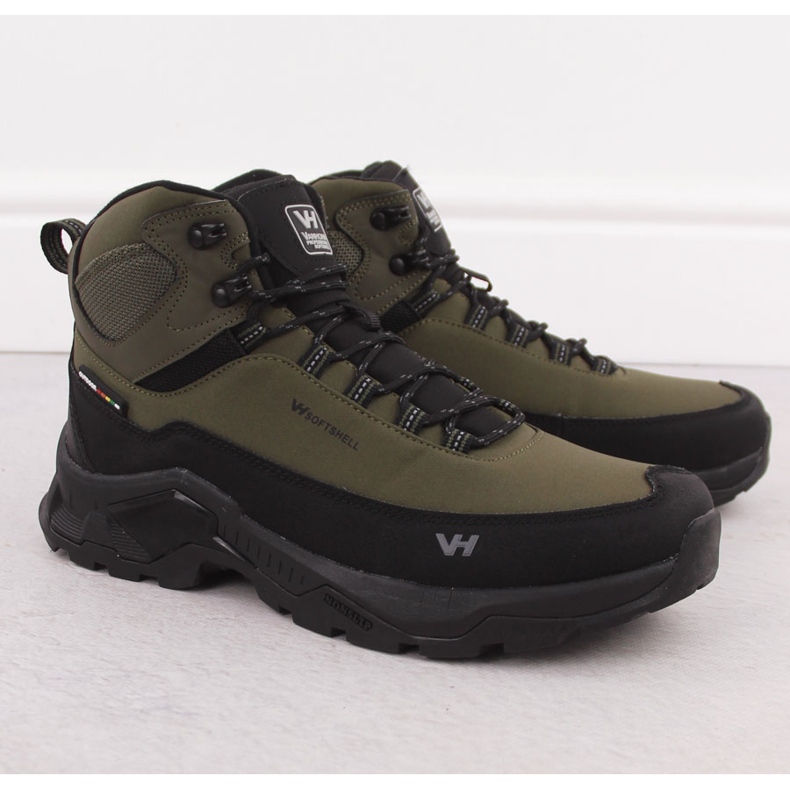 Zapatillas trekking hombre impermeables verde Vanhorn 99302 1