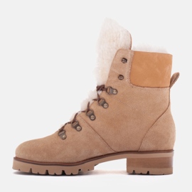 Marco Shoes Botas de Mujer Aisladas con Lana beige 2