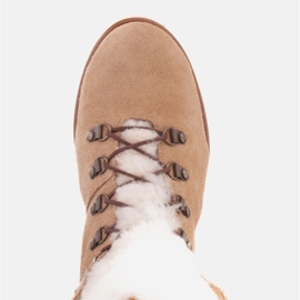 Marco Shoes Botas de Mujer Aisladas con Lana beige 4