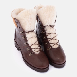 Marco Shoes Botas de Mujer Aisladas con Lana marrón 5