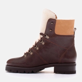 Marco Shoes Botas de Mujer Aisladas con Lana marrón 3