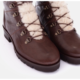 Marco Shoes Botas de Mujer Aisladas con Lana marrón 6