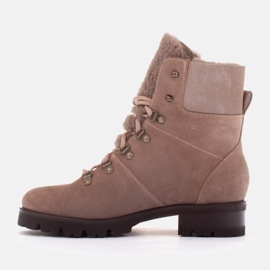 Marco Shoes Botas de Mujer Aisladas con Lana beige 1