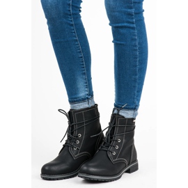 Queentina Botas de trabajo negro 7