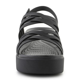Sandalias Crocs Brooklyn Strappy Lowwdg 206751-001 negro 3