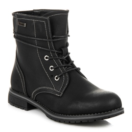Queentina Botas de trabajo negro 2