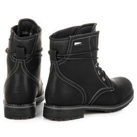 Queentina Botas de trabajo negro 4