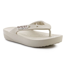 Chanclas Crocs Classic Platform Flip 207714-2Y2 beige 2