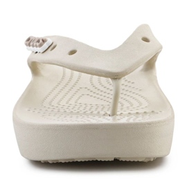 Chanclas Crocs Classic Platform Flip 207714-2Y2 beige 3