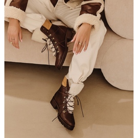 Marco Shoes Botas de Mujer Aisladas con Lana marrón 7