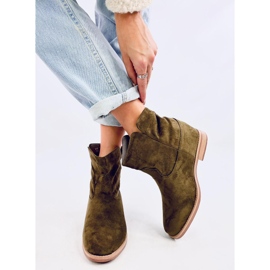 Botas aislantes con cuña oculta, tonos verdes 2
