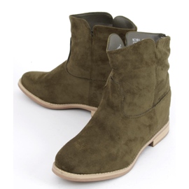 Botas aislantes con cuña oculta, tonos verdes 1