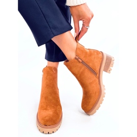 Botas Chelsea de ante camel marrón 2