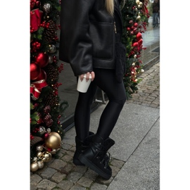 Botas de nieve impermeables con plataforma vegana D.Franklin DFSH370004 Negro 2