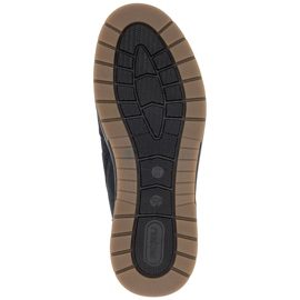 Rieker Botines aislantes impermeables de piel para hombre, azul marino 32344-14 2