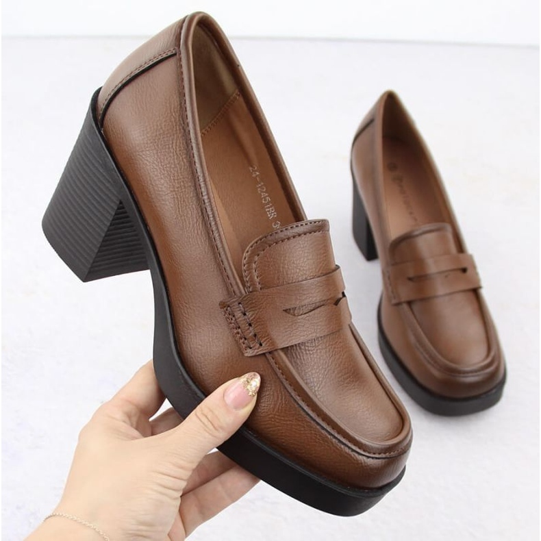 Zapatos de tacón Potocki W 12451 WOL265B marrón 1