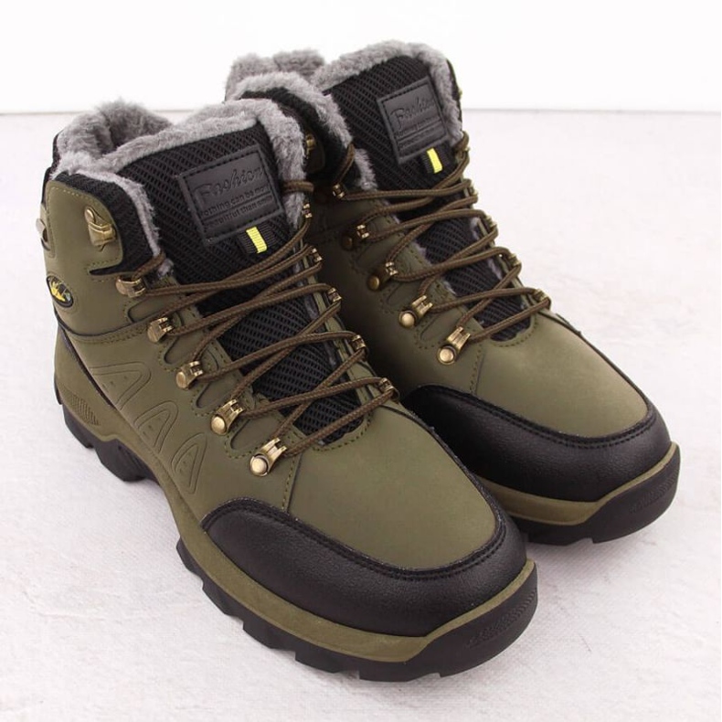 Botas de trekking con forro de piel Vanhorn, verde 2