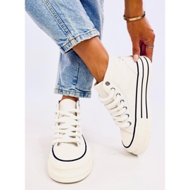 Zapatillas mujer plataforma blancas blanco 4