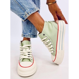 Zapatillas mujer plataforma verdes 1