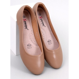 Seastar Bailarinas con aplicación de piel beige-caqui 1