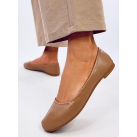 Seastar Bailarinas con aplicación de piel beige-caqui 4