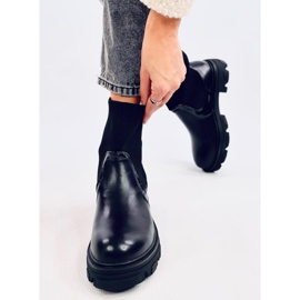 Botas negras con parte superior de calcetín negro 2