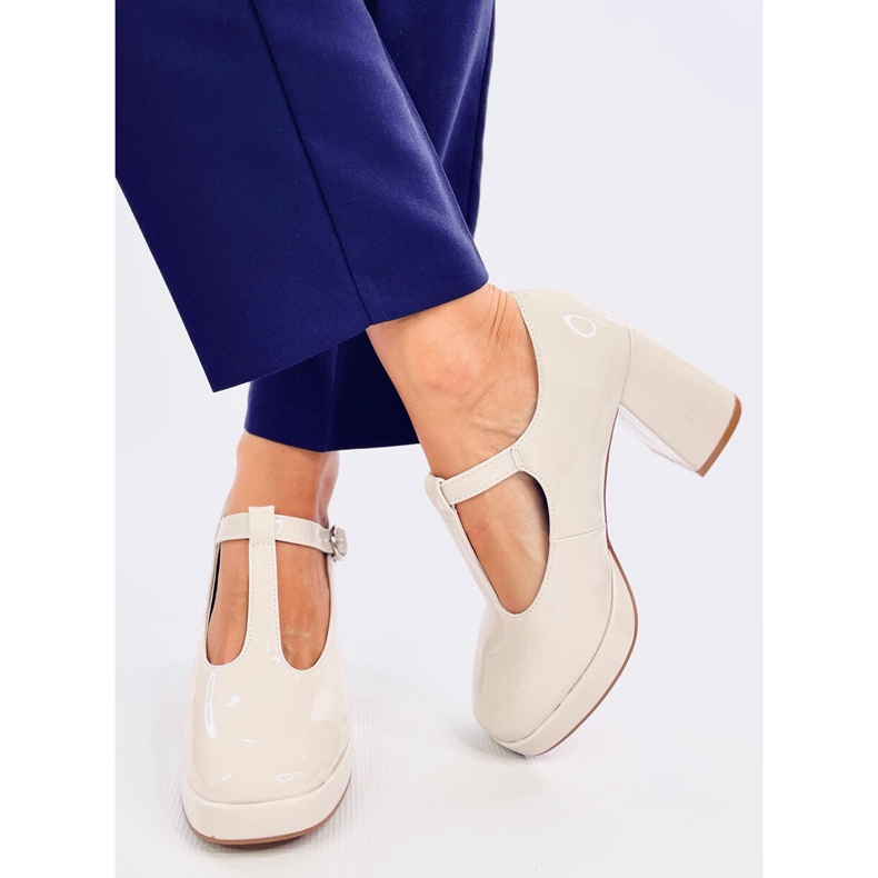 Salón plataforma lacado beige 1