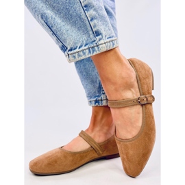 Bailarinas estilo Mary Jane Khaki beige 4