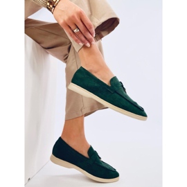 Seastar Mocasines de ante verde suave 4