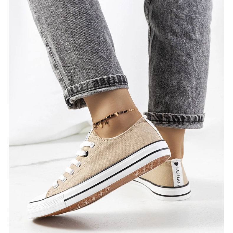 Deportivas clásicas mujer Kolind beige 2