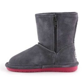BearPaw Emma Botas de invierno para niños pequeños con cremallera 608TZ-903 Charcoal Pomberry gris 10