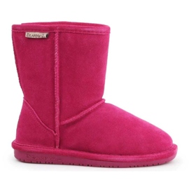 Botas de invierno BearPaw 608Y Pom Berry rosado 12