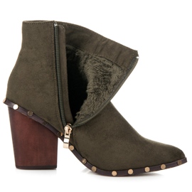 Vices Botas Con Flor Bordada verde 3