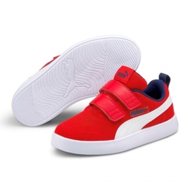 Zapatillas Puma Courtflex v2 Mesh V 371758 06 rojo 4