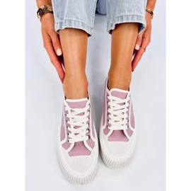 Zapatillas mujer plataforma moradas violeta 5
