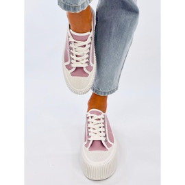 Zapatillas mujer plataforma moradas violeta 1