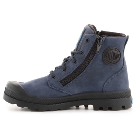 Zapatos Palladium Pampa Hi Lea Gusset Jr 52744-432 azul 4