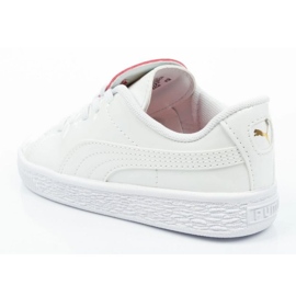 Puma Basket Crush Patent Zapatos de bebé 369676 01 blanco 14