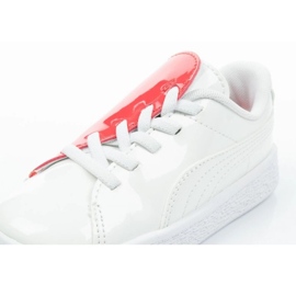 Puma Basket Crush Patent Zapatos de bebé 369676 01 blanco 15
