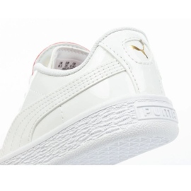 Puma Basket Crush Patent Zapatos de bebé 369676 01 blanco 16
