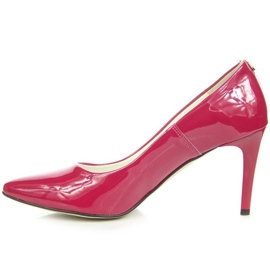 BM Zapatos de salón con tacón de aguja lacado Juma W CIT2565I fucsia rosado 3