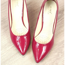 BM Zapatos de salón con tacón de aguja lacado Juma W CIT2565I fucsia rosado 6