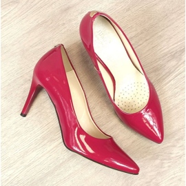 BM Zapatos de salón con tacón de aguja lacado Juma W CIT2565I fucsia rosado 7